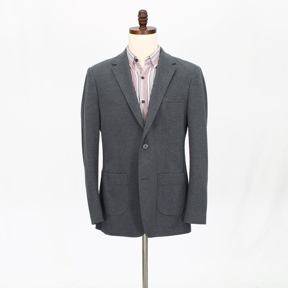 Artefact 42R Gray Solid 2-Button Sport Coat Blazer Jacket P448